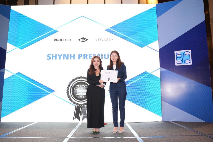 Shynh Premium nhận giải thưởng “Profhilo Platinum Award” tối 21/9